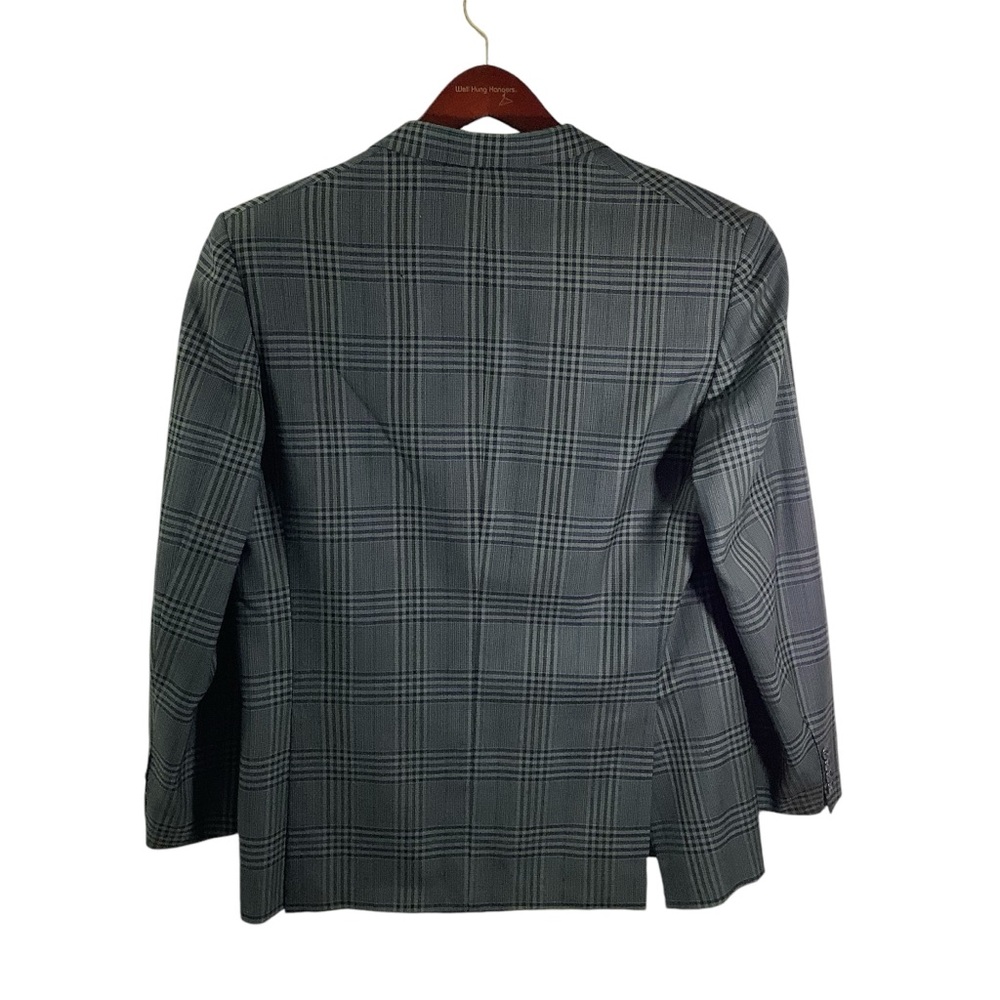 VTG Christian Dior Monsieur Wool Plaid Two-Button Blazer-FLAWED - Picture 5 of 15